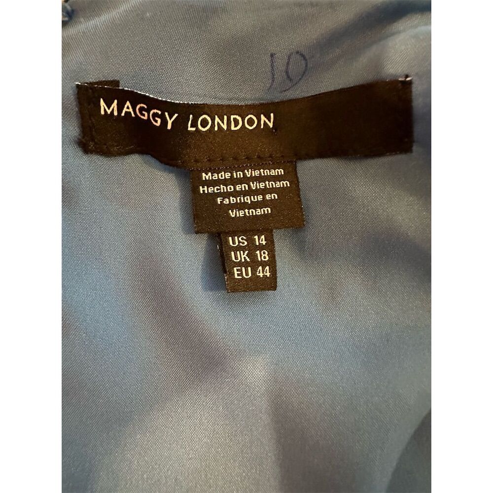 Maggy London Women's Floral Midi Dress Size 14 Multicolor Casual - Picture 6 of 7